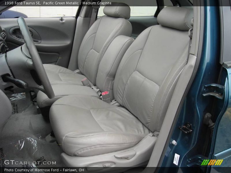 Pacific Green Metallic / Medium Graphite 1998 Ford Taurus SE