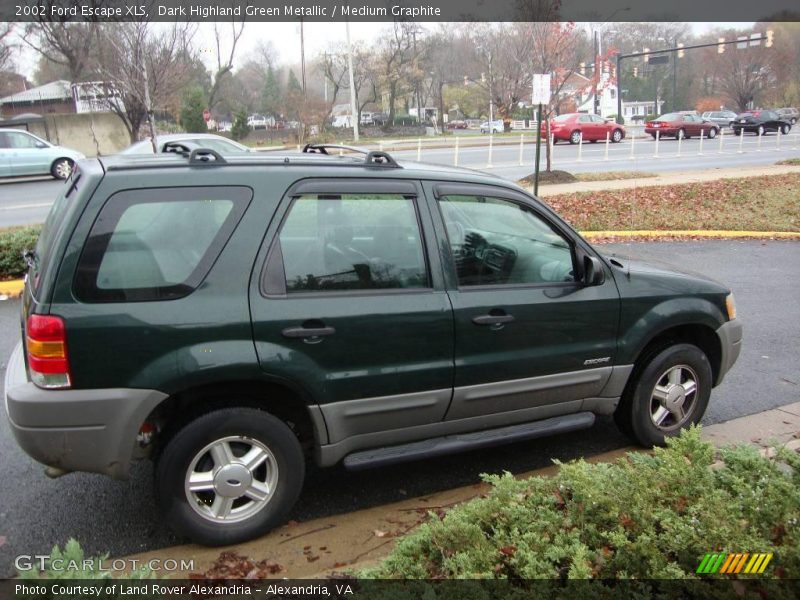 Dark Highland Green Metallic / Medium Graphite 2002 Ford Escape XLS