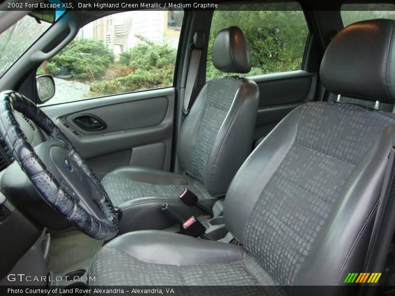 Dark Highland Green Metallic / Medium Graphite 2002 Ford Escape XLS