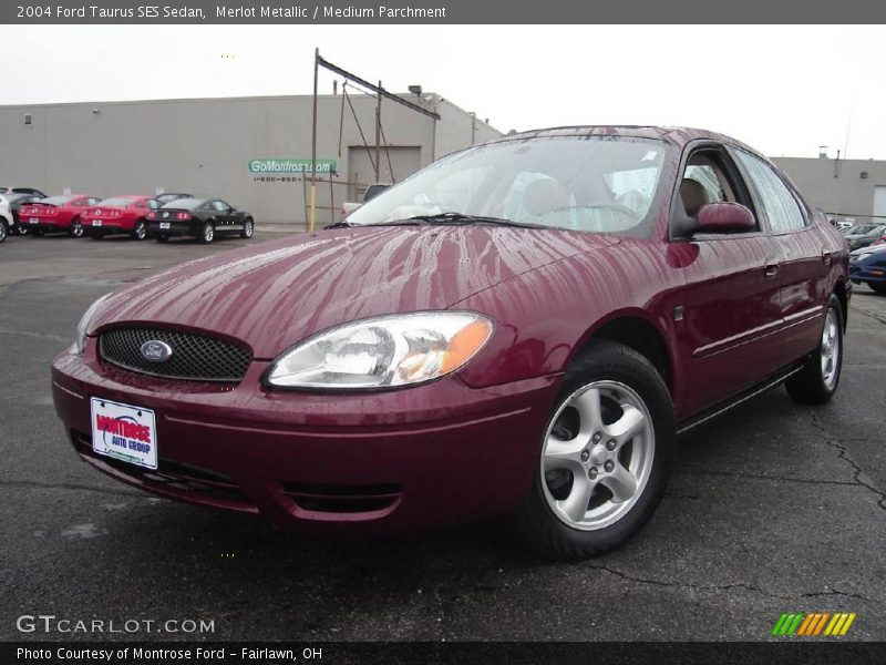 Merlot Metallic / Medium Parchment 2004 Ford Taurus SES Sedan
