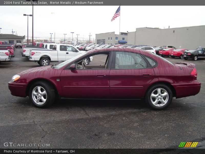 Merlot Metallic / Medium Parchment 2004 Ford Taurus SES Sedan