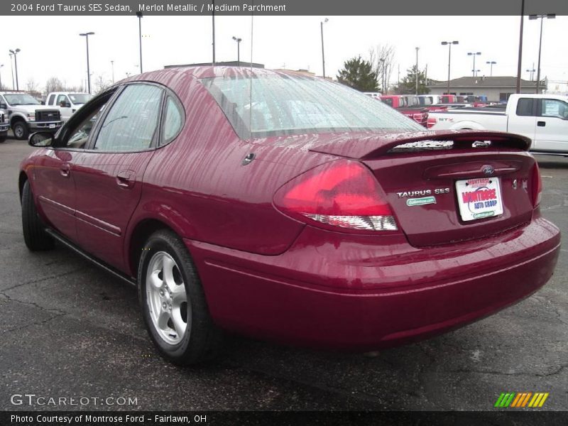 Merlot Metallic / Medium Parchment 2004 Ford Taurus SES Sedan