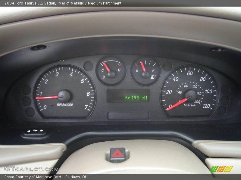 Merlot Metallic / Medium Parchment 2004 Ford Taurus SES Sedan