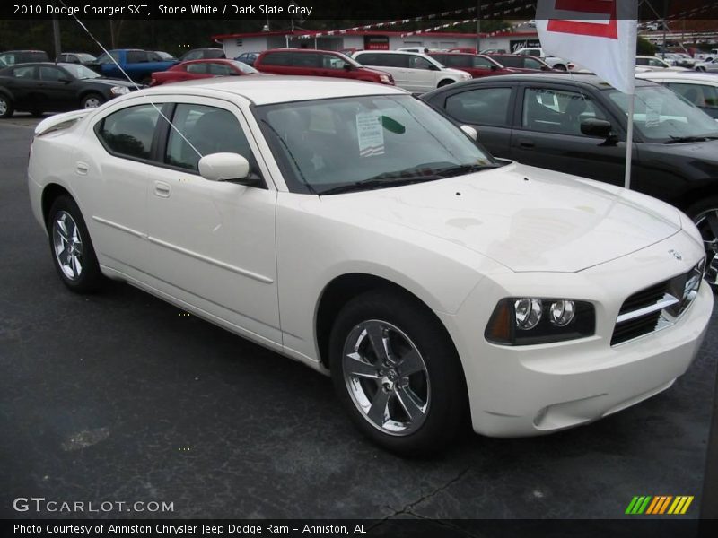 Stone White / Dark Slate Gray 2010 Dodge Charger SXT