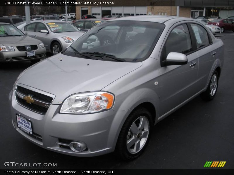 Cosmic Silver Metallic / Charcoal 2008 Chevrolet Aveo LT Sedan