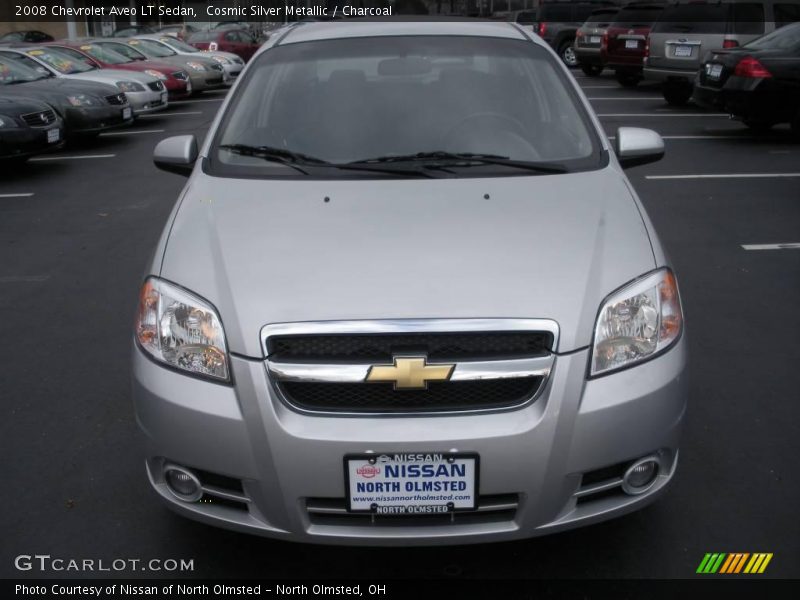 Cosmic Silver Metallic / Charcoal 2008 Chevrolet Aveo LT Sedan