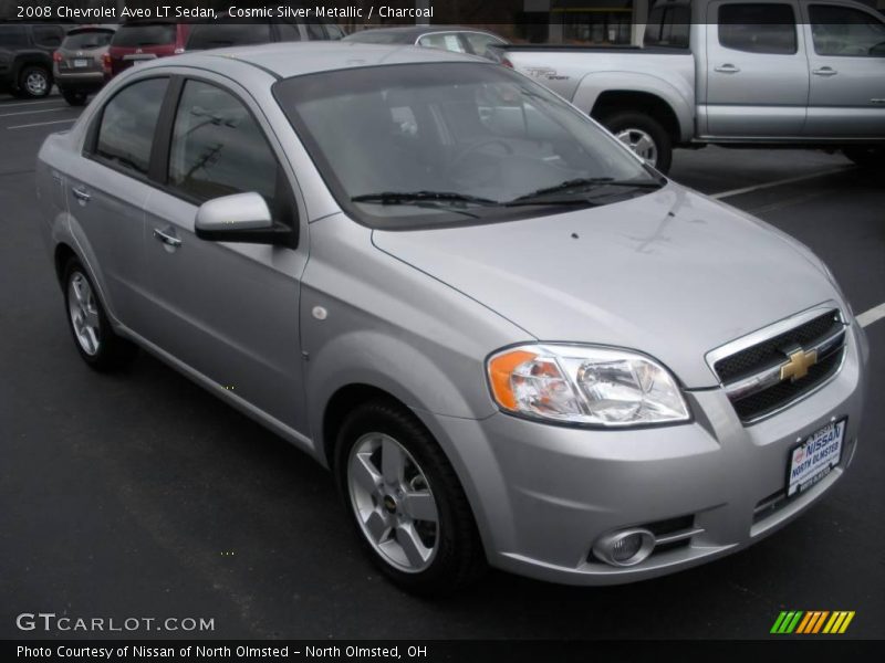 Cosmic Silver Metallic / Charcoal 2008 Chevrolet Aveo LT Sedan