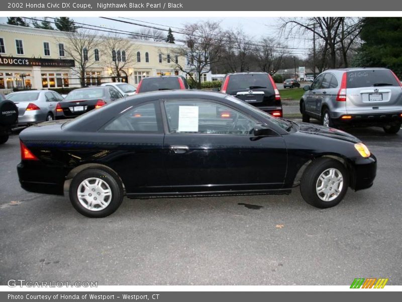 Nighthawk Black Pearl / Black 2002 Honda Civic DX Coupe