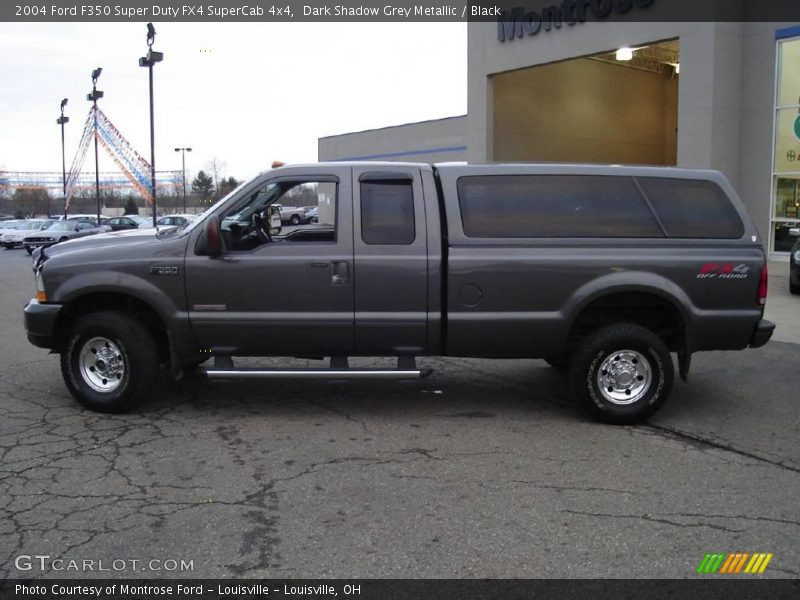 Dark Shadow Grey Metallic / Black 2004 Ford F350 Super Duty FX4 SuperCab 4x4