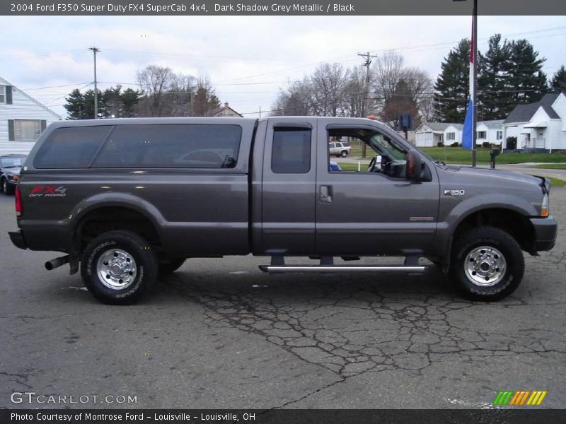 Dark Shadow Grey Metallic / Black 2004 Ford F350 Super Duty FX4 SuperCab 4x4