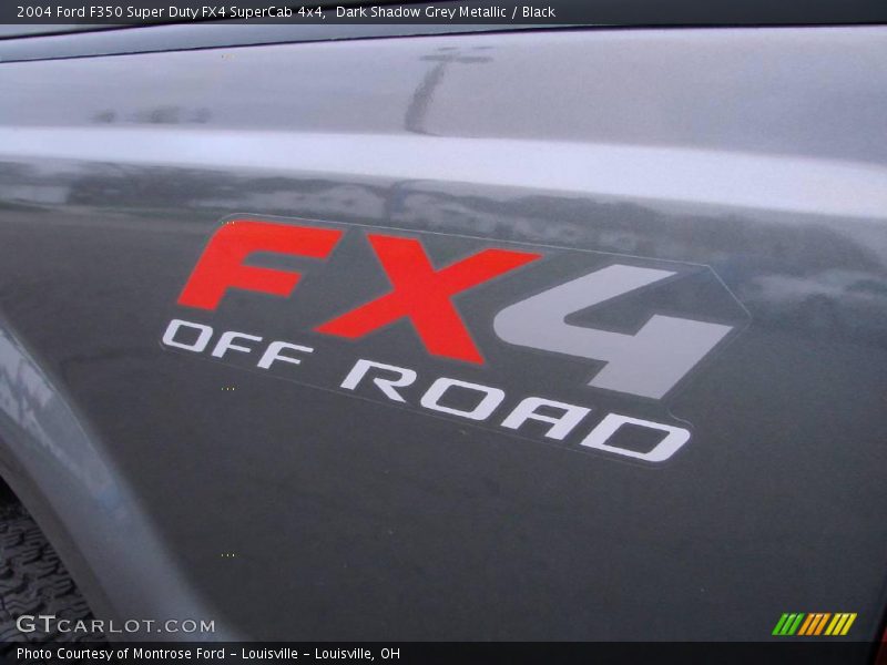 Dark Shadow Grey Metallic / Black 2004 Ford F350 Super Duty FX4 SuperCab 4x4