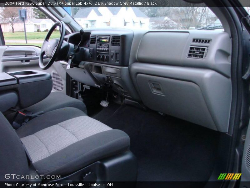 Dark Shadow Grey Metallic / Black 2004 Ford F350 Super Duty FX4 SuperCab 4x4