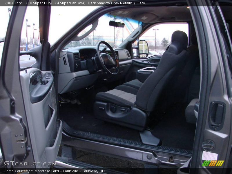 Dark Shadow Grey Metallic / Black 2004 Ford F350 Super Duty FX4 SuperCab 4x4
