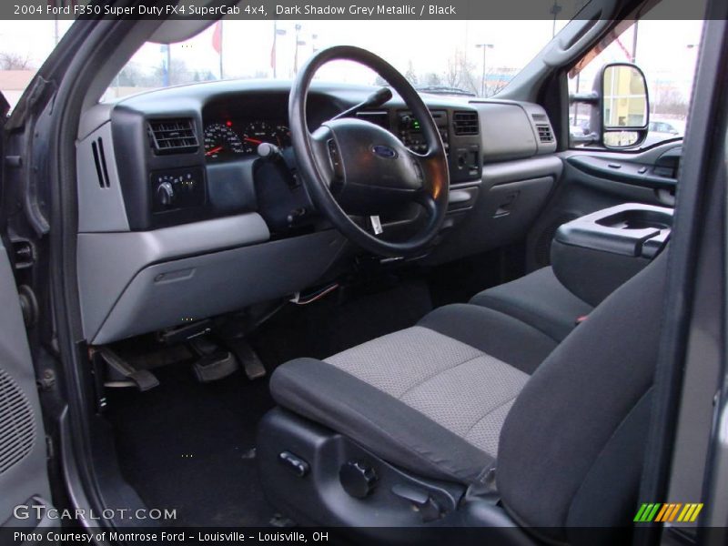 Dark Shadow Grey Metallic / Black 2004 Ford F350 Super Duty FX4 SuperCab 4x4