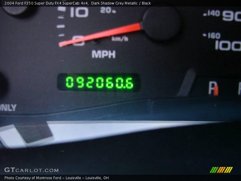 Dark Shadow Grey Metallic / Black 2004 Ford F350 Super Duty FX4 SuperCab 4x4