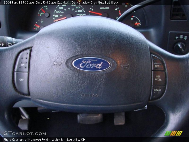 Dark Shadow Grey Metallic / Black 2004 Ford F350 Super Duty FX4 SuperCab 4x4
