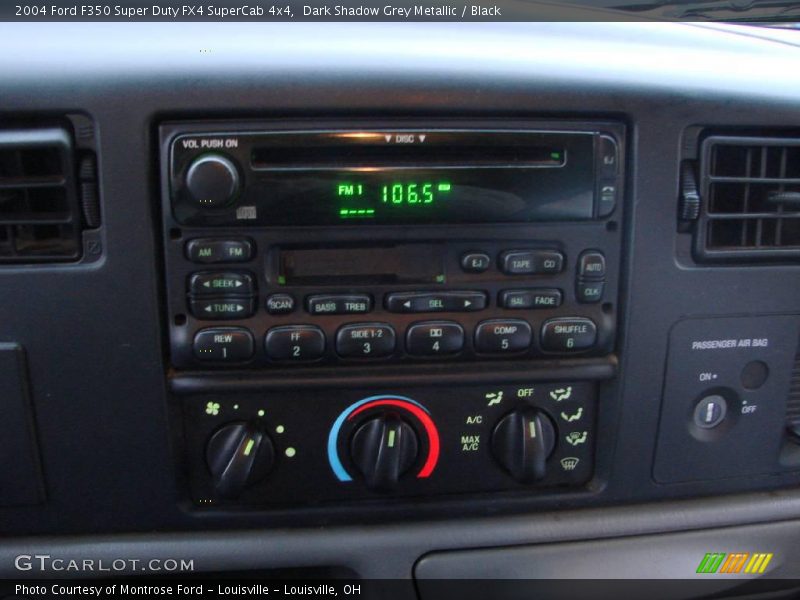 Dark Shadow Grey Metallic / Black 2004 Ford F350 Super Duty FX4 SuperCab 4x4