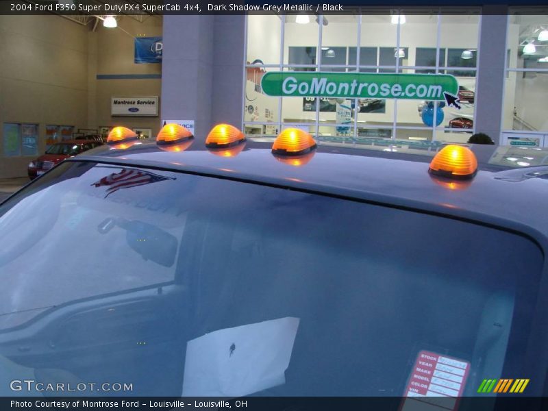 Dark Shadow Grey Metallic / Black 2004 Ford F350 Super Duty FX4 SuperCab 4x4