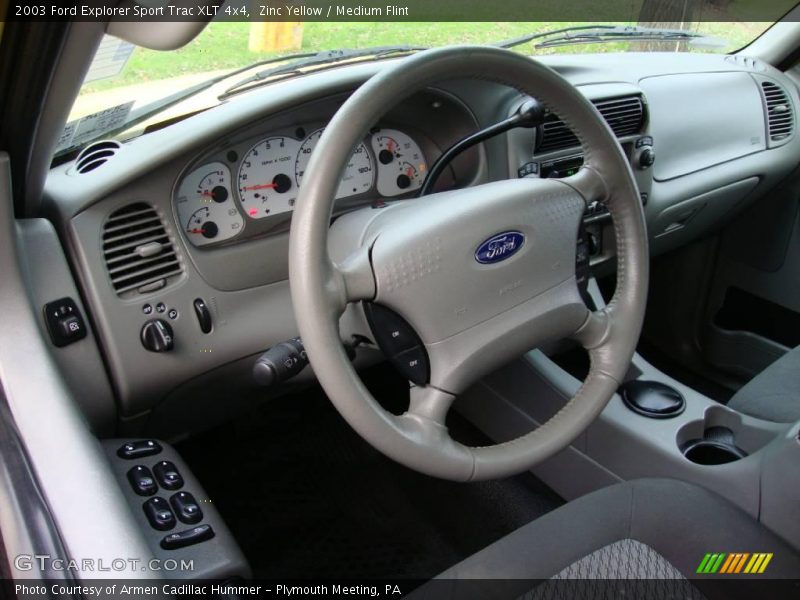 Zinc Yellow / Medium Flint 2003 Ford Explorer Sport Trac XLT 4x4