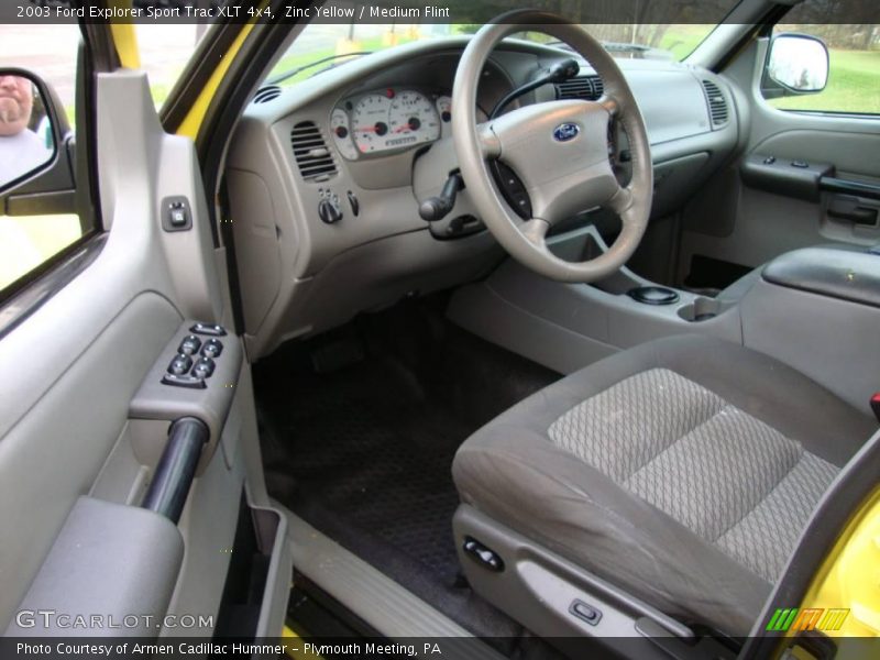 Zinc Yellow / Medium Flint 2003 Ford Explorer Sport Trac XLT 4x4