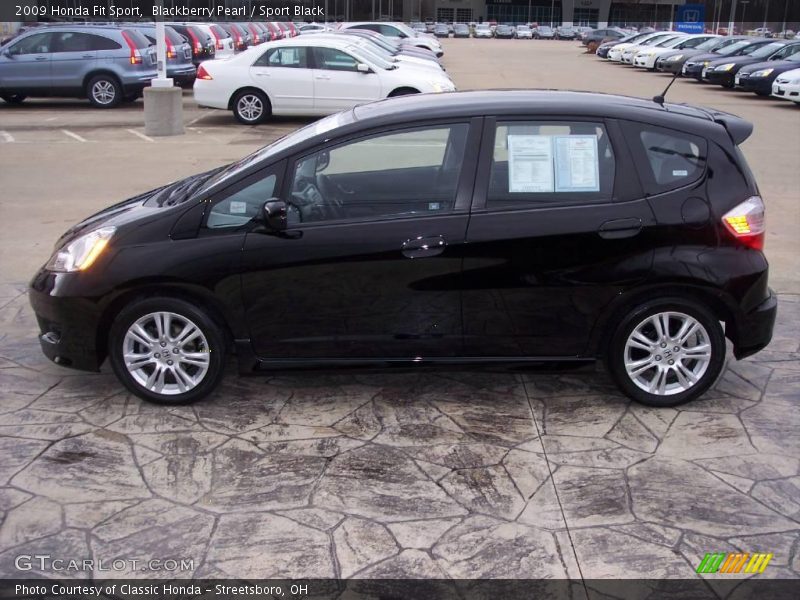 Blackberry Pearl / Sport Black 2009 Honda Fit Sport