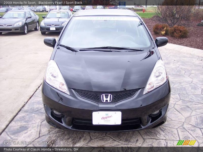 Blackberry Pearl / Sport Black 2009 Honda Fit Sport