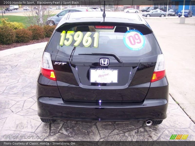 Blackberry Pearl / Sport Black 2009 Honda Fit Sport