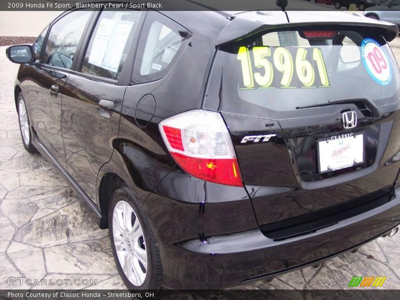 Blackberry Pearl / Sport Black 2009 Honda Fit Sport