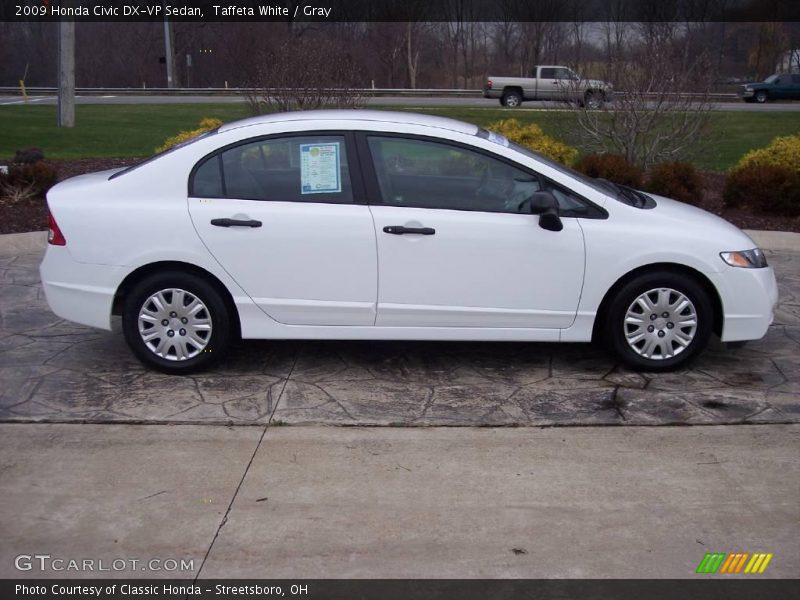 Taffeta White / Gray 2009 Honda Civic DX-VP Sedan