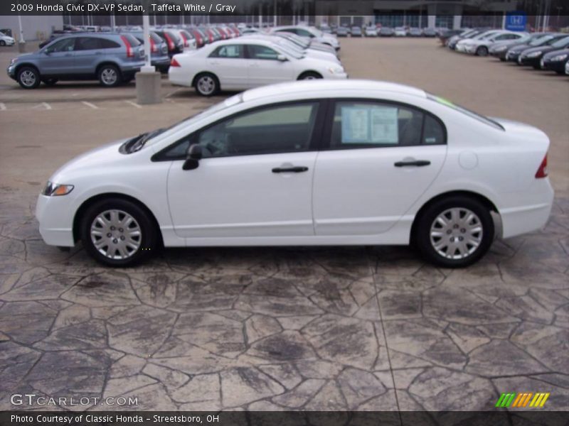 Taffeta White / Gray 2009 Honda Civic DX-VP Sedan