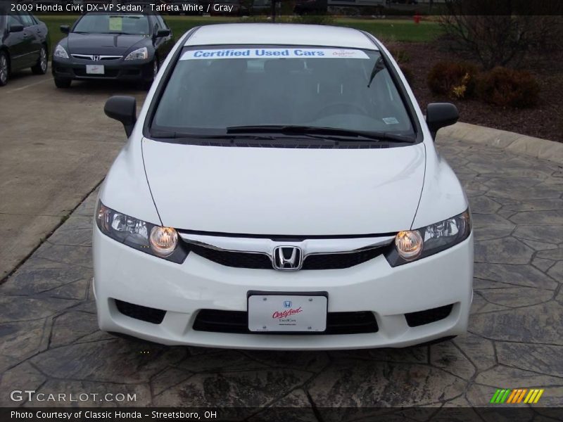 Taffeta White / Gray 2009 Honda Civic DX-VP Sedan