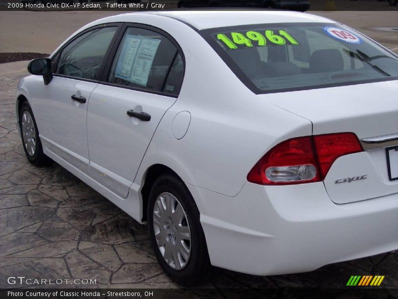 Taffeta White / Gray 2009 Honda Civic DX-VP Sedan