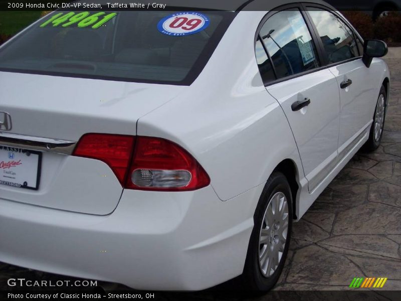 Taffeta White / Gray 2009 Honda Civic DX-VP Sedan