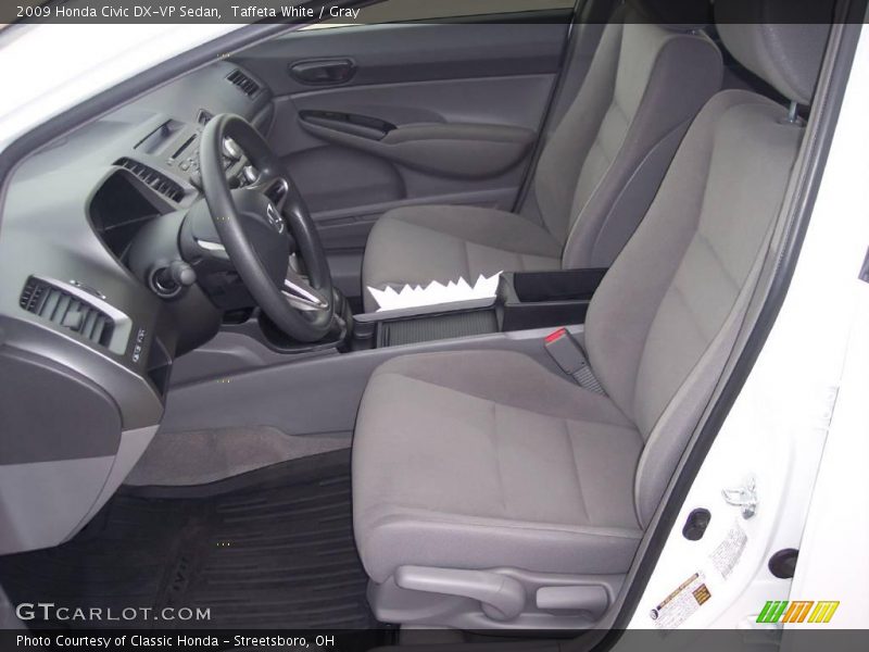 Taffeta White / Gray 2009 Honda Civic DX-VP Sedan