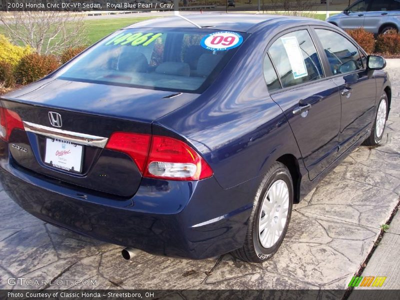 Royal Blue Pearl / Gray 2009 Honda Civic DX-VP Sedan