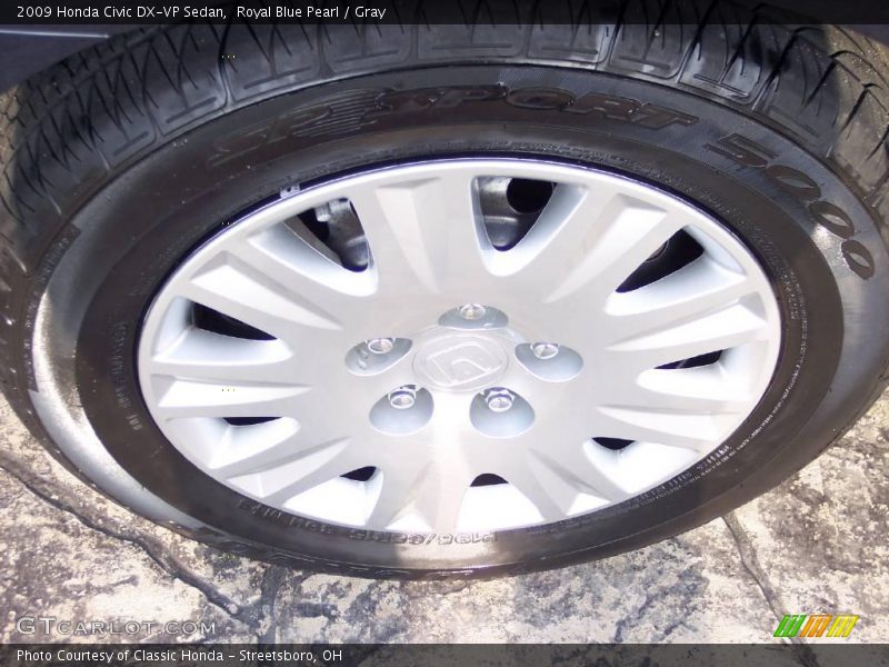 Royal Blue Pearl / Gray 2009 Honda Civic DX-VP Sedan
