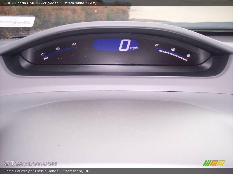 Taffeta White / Gray 2009 Honda Civic DX-VP Sedan