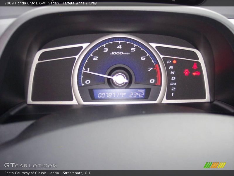 Taffeta White / Gray 2009 Honda Civic DX-VP Sedan