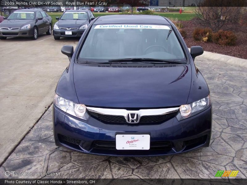 Royal Blue Pearl / Gray 2009 Honda Civic DX-VP Sedan