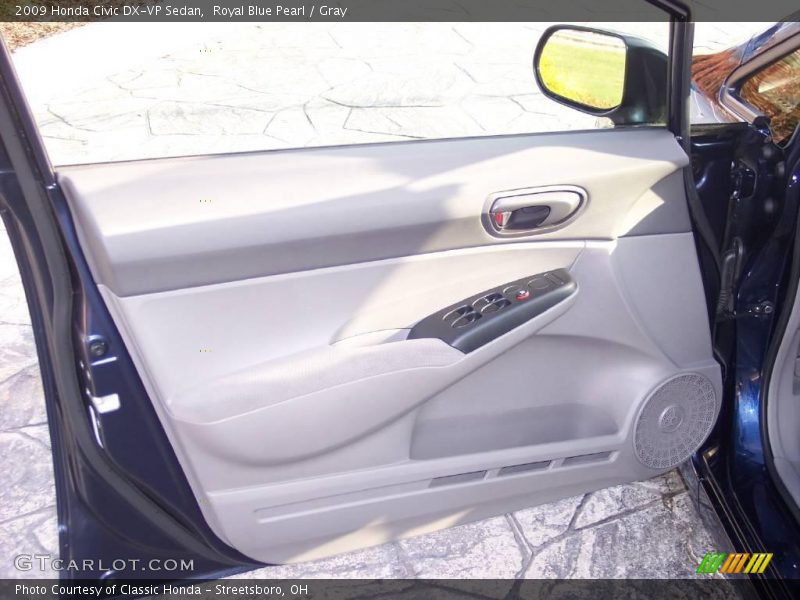 Royal Blue Pearl / Gray 2009 Honda Civic DX-VP Sedan