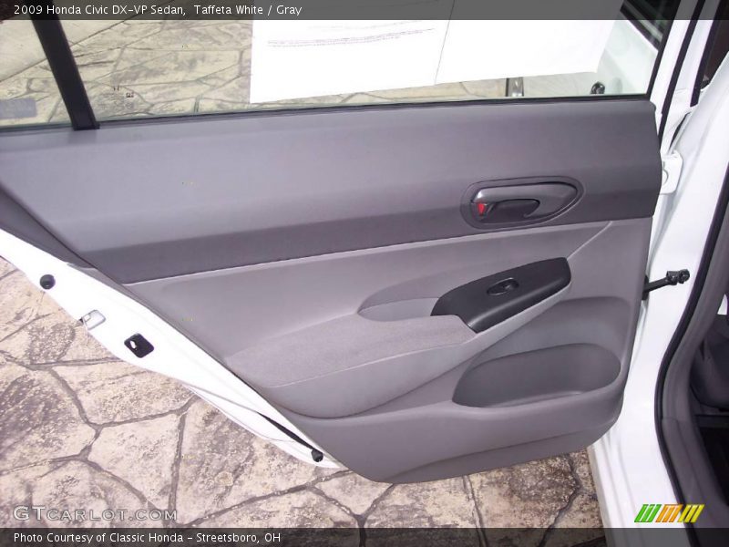 Taffeta White / Gray 2009 Honda Civic DX-VP Sedan