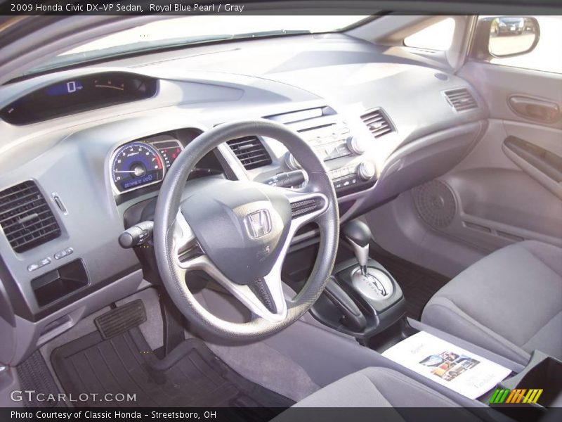 Royal Blue Pearl / Gray 2009 Honda Civic DX-VP Sedan