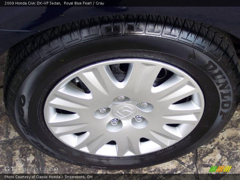 Royal Blue Pearl / Gray 2009 Honda Civic DX-VP Sedan