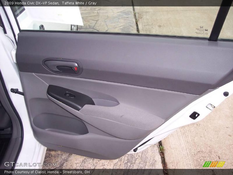 Taffeta White / Gray 2009 Honda Civic DX-VP Sedan