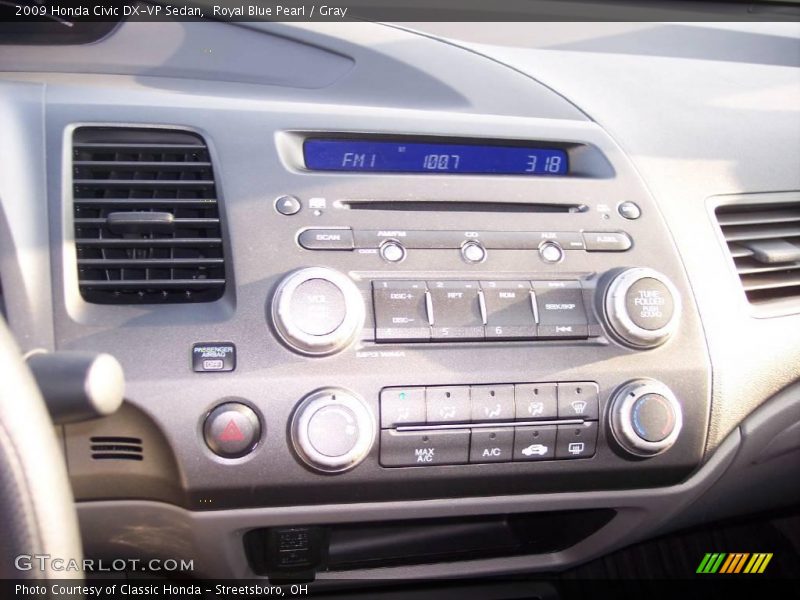 Royal Blue Pearl / Gray 2009 Honda Civic DX-VP Sedan