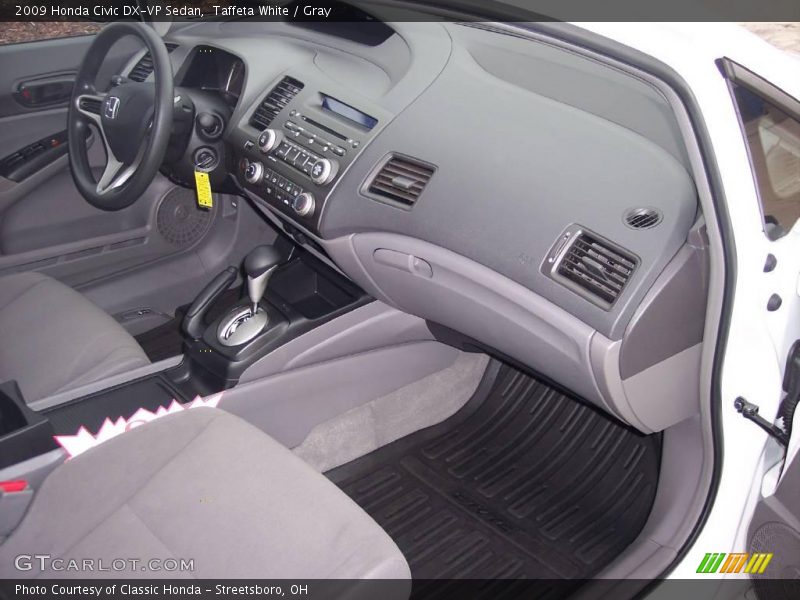 Taffeta White / Gray 2009 Honda Civic DX-VP Sedan
