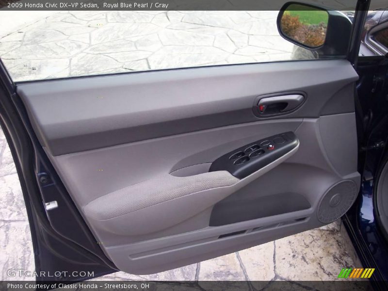 Royal Blue Pearl / Gray 2009 Honda Civic DX-VP Sedan