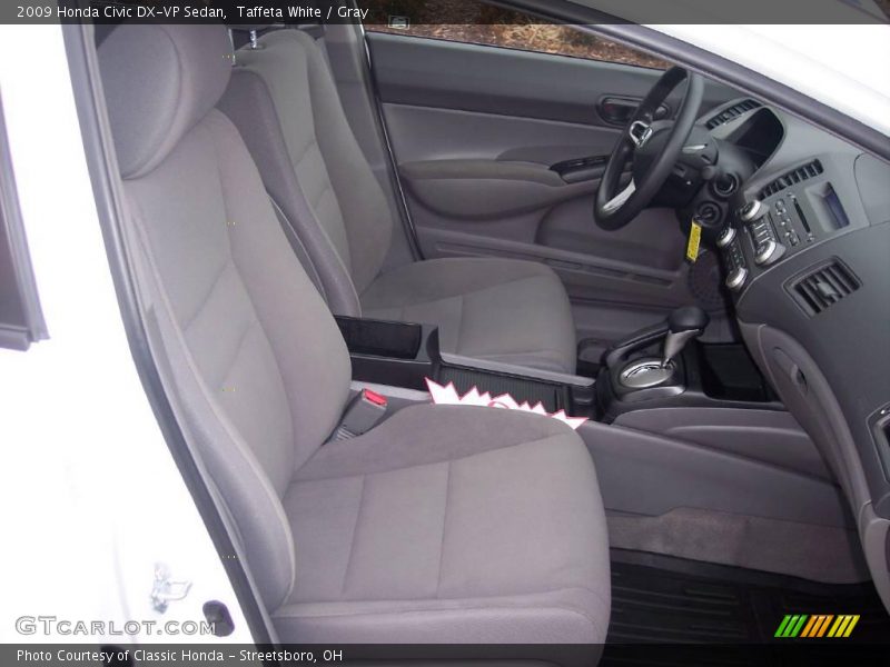 Taffeta White / Gray 2009 Honda Civic DX-VP Sedan