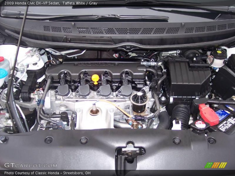Taffeta White / Gray 2009 Honda Civic DX-VP Sedan
