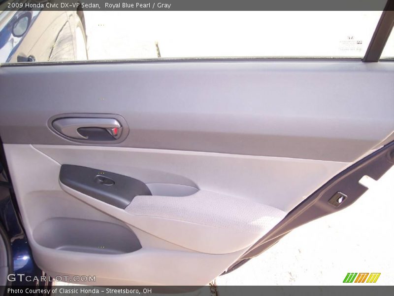 Royal Blue Pearl / Gray 2009 Honda Civic DX-VP Sedan